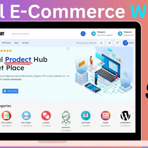 E-Commerce Website Selling Digital Products 2025